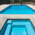 Weekly Pool Maintenance - Pool with separated hot tub/fountain